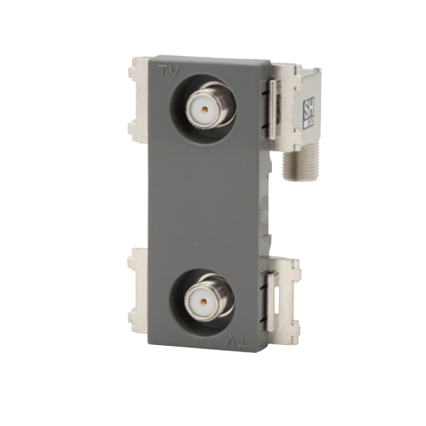 CSF-K77WPA SG 4K・8K衛星放送対応 テレビ端子 2端子形 ソリッドグレー